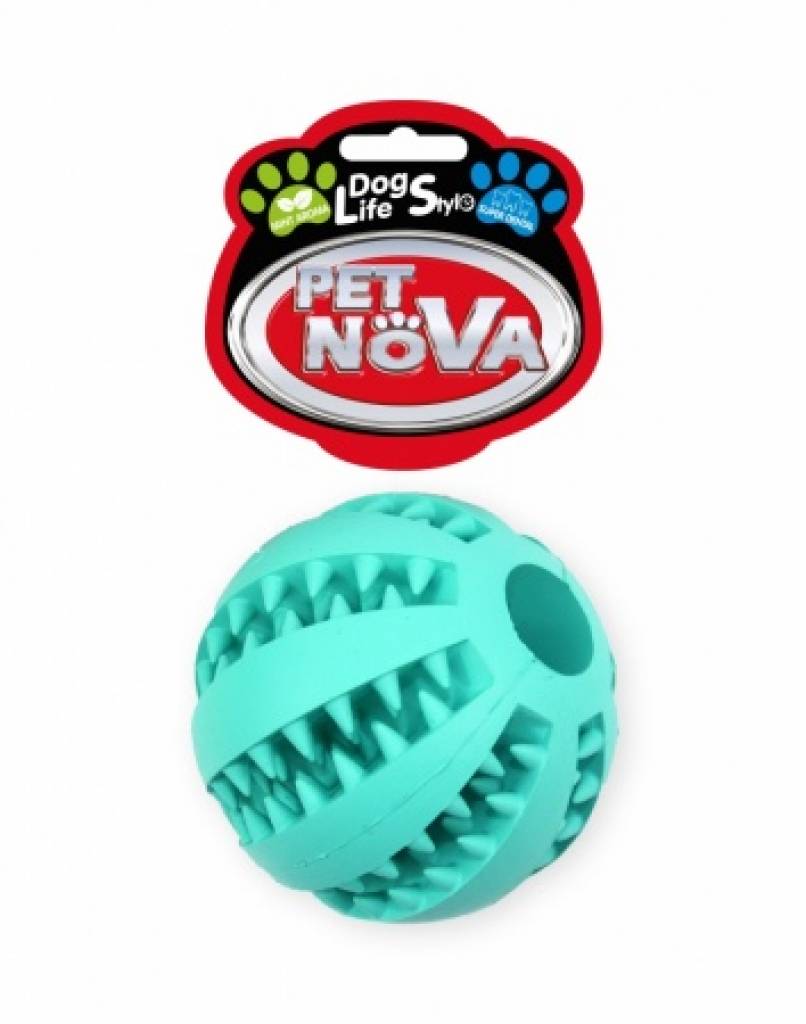 DOG LIFE STYLE Superdental Baseballball 7 cm, Minzfarbe, Minzgeschmack